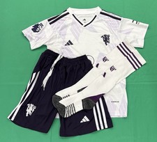 Manchester United 25/26 junior away kit shirt/shorts/socks (SIZE 26 10-11yrs)