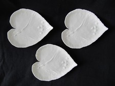 3 Vintage Royal Doulton Ambassador Leaf-Shaped China Bon-Bon Dishes / Trays