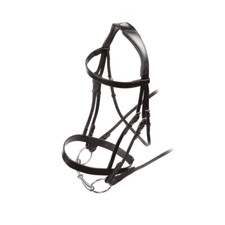 Shires Velociti Hunter Cavesson Bridle - Black & Havana