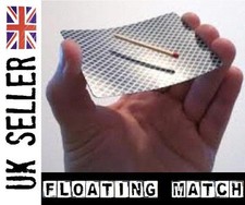 Floating Match. levitation rising illusion close up magic trick (easy to do)