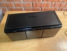 Interlock Audio Bank CD Holder Storage Rack Holds CDs & Audio Cassette Tapes