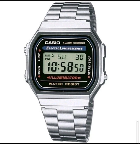 Casio silver a168 digital - silver,