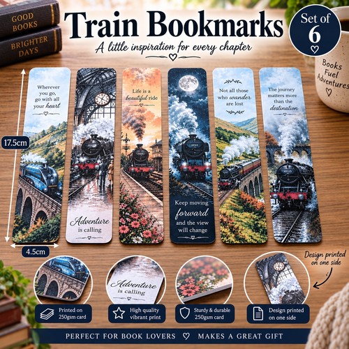 Train bookmarks set steam - bookmarks,