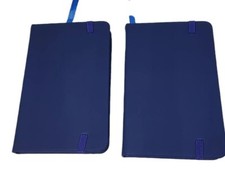 2x Pocket-Sized Blue Lined
