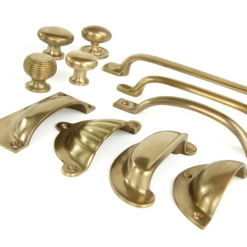 Unlacquered aged solid brass - solid,