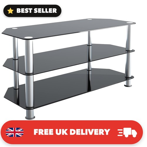 Glass corner stand 100cm - glass, stand,