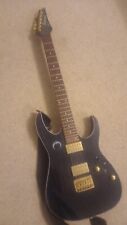 Ibanez RG421HPAH, Blue Wave Black Electric Guitar, Dimarzio Pickups