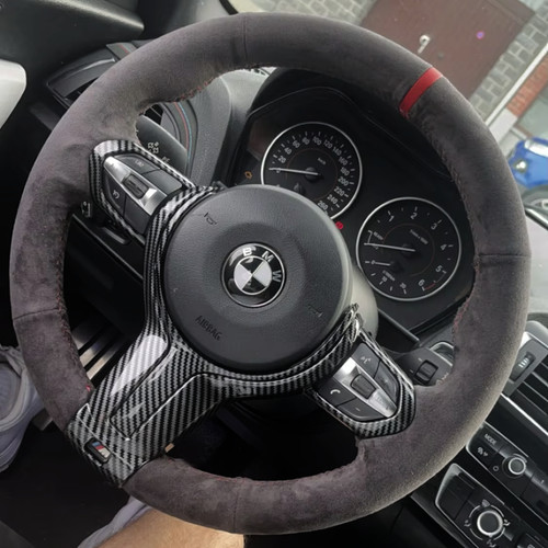 Suede alcantara steering wheel - steering,