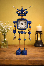 Steampunk Metal Robot Clock