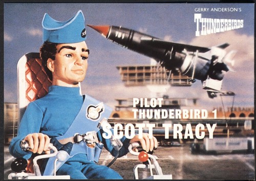 Thunderbirds postcard pilot - thunderbirds, postcard: