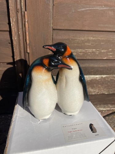 Penguin figurine ornament - penguin, pair