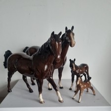 MCM BESWICK HORSES X 4. 2