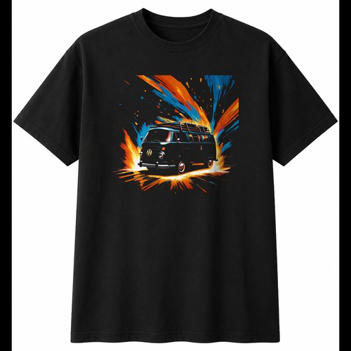 Fantasy art camper van with - art,