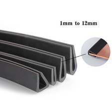 Black Rubber Edge Strip