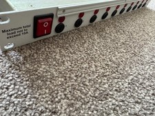 Rack Mounted Mains Splitter Distribution 240V UK