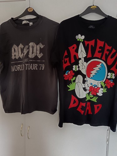 Rock tshirts size l - tshirts, x4