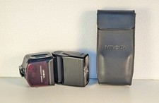 Minolta Program 3500xi Shoe Mount Flash + case - Dynax, Sony Alpha & Konica