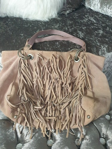 Topshop tassel bag beige tan - bag,