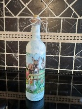 Light Up decoupage Bottle