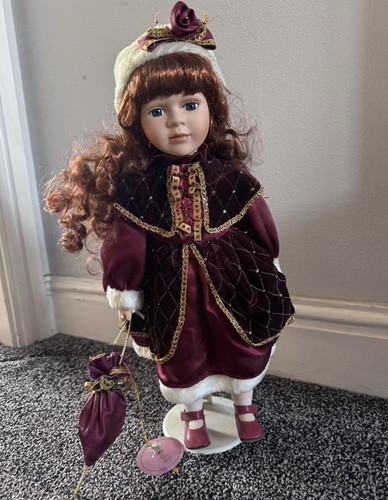 Vintage porcelain winter - vintage,