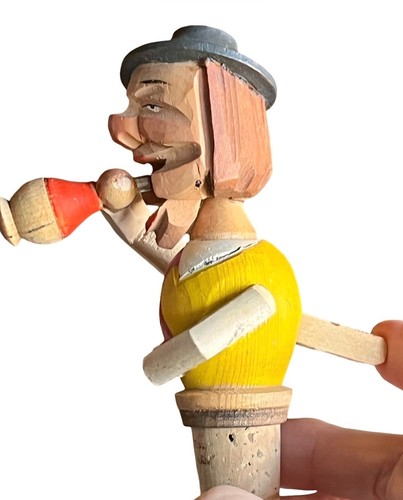 Hand carved wooden bottle - hand-carved,