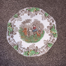 Vintage Copeland Spode Byron 10" Divided Sandwich Plate Series No 2