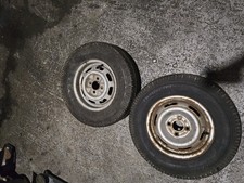 Steel Caravan Wheels 175 R13C 4 studs CF350 tires 