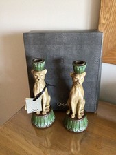 OKA Lakadema Leopard Candle