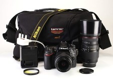 Nikon D7100 DSLR & 18-55mm & Sigma 70-300mm Kit Refurbished + 12 Month Guarantee