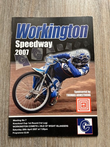 Workington speedway programme - workington,