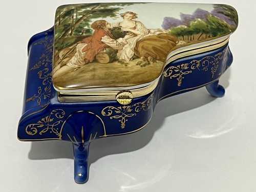 Vtg royal blue grand piano - grand,