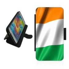 Irish Phone Case Wallet flip Cover For iPhone Samsung Ireland waving flag