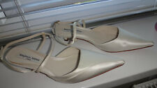 Benjamin Adams - Seymour Ivory Duchess Silk Shoes - EU 36/UK 3.5 
