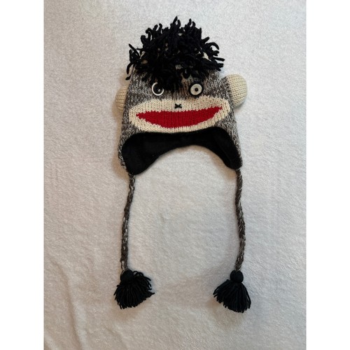 Sock monkey wool beanie - sock,