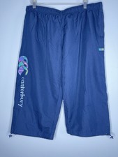Canterbury Uglies Womens Cropped Tracksuit Pants Size 18 Zip Pockets New