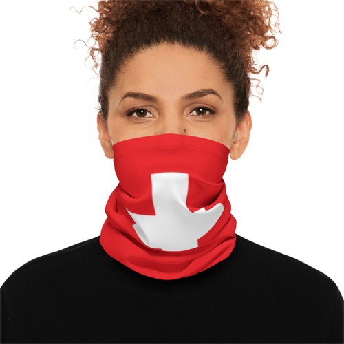 Swiss flag neck gaiter world - gaiter,