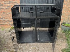 Bespoke, twin dog cage to fit in back of Ford Transit Custom van