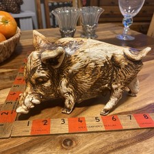 Ceramic Wild Hog 9ins Pig