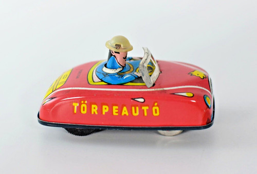 Vintage tinplate push and - vintage,