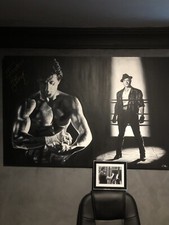 Movie Memorabilia original art paintings Sylvester Stallone
