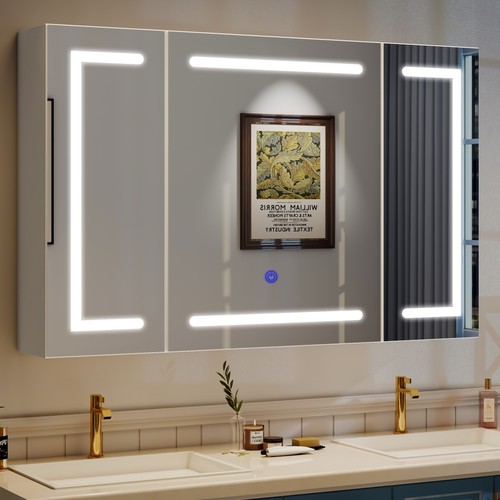 Led bathroom mirror - mirror, cabinet