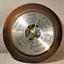 Vintage Rapport  Barometer Turned Wooden base
