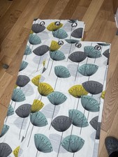 John Lewis Sanderson Dandelion Clocks Pair Lined Eyelet Curtains 228cm x 228cm