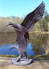 3 Flying Ducks Garden Sculpture Ornament Decor  Hand cast & Finished 104cm tall!