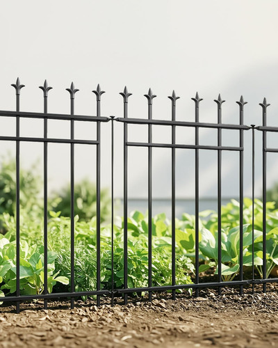 Metal garden fence panels - garden,