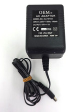 OEM AC Adaptor Power Supply 18V 1A Model AA-181AD UK 3 Pin Plug Charger
