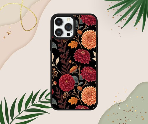 Autumn floral pattern - autumn, cute
