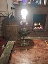 Vintage Oil Lamp Changed To Electric 