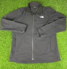 The North Face Soft Shell Jacket Black Mens Size Large Lightweight Windwall