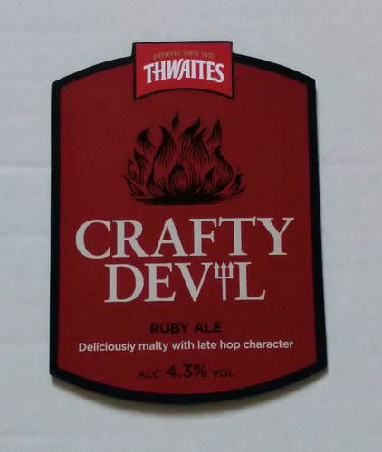 Thwaites brewery crafty devil - crafty,